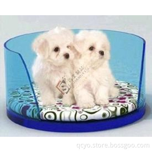 Customized design Acrylic Pet bed Lounge Studios Acrylic Cushion Bed